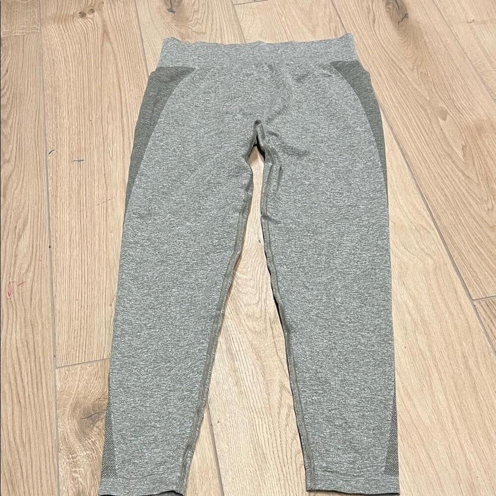 Gymshark Flex high waisted Heather Green Leggings